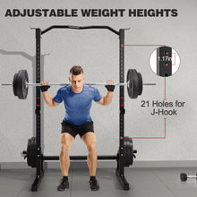 Load image into Gallery viewer, DONOW Olympic Weight Bench with Squat Rack Adjustable Workout Bench with Rack for Bench Press Sthrength Training (Red)