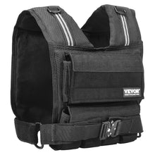 Load image into Gallery viewer, VEVOR Adjustable Weighted Vest, 35lb Weight Vest with Iron Weights, Shoulder Pad, and Reflective Stripe, Body Weight Vest Exercise Set for Men Women, Workout Equipment for Strength Training Running