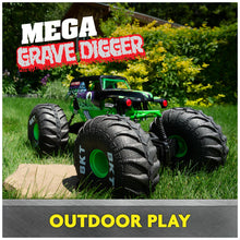Load image into Gallery viewer, Monster Jam, Official Mega Grave Digger All-Terrain Remote Control Monster Truck, Over 2 Ft. Tall, 1:6 Scale, Kids