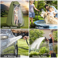 Load image into Gallery viewer, Portable Camping Shower,Upgraded Extra Large Pop Up Privacy Tent Kit with LED Light and Foldable Toilet, 6000mAh LCD Screen Shower Pump, 5.3 Gallons Bucket, Outdoor Shower for Hiking, Travel, Car