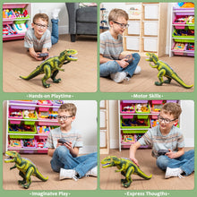 Load image into Gallery viewer, Robot Dinosaur Toy for Kids Boys 3+ Big T rex with Light and Realistic Roaring Sound, Remote Control Walking & Dancing Dinosaur