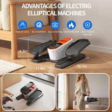 Load image into Gallery viewer, Under Desk Elliptical Machine, Mini Ellipse Leg Exerciser as Seen on TV, Portable Quiet Electric Seated Pedal Exerciser While Sitting for Seniors, 12 Speeds, Manual & Auto Mode for Home & Office