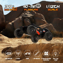 Load image into Gallery viewer, Remote Control Car,1:12 Scale 4x4 RC Cars Protector 38+ KM/H Speed, 2.4G All-Terrain Off-Road Truck Toy Gifts