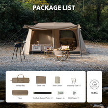 Load image into Gallery viewer, Naturehike Village Lite Camping Tent, 60S Easy Setup Instant Tents for Camping, Double Layer 4/8 Person Tent with with Full Rainfly