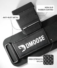 Load image into Gallery viewer, DMoose Fitness Weight Lifting Hooks (Pair) for Deadlifts Black