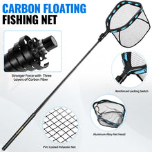 Load image into Gallery viewer, PLUSINNO Long Fishing Net with Plier Lip Gripper Tools, 7.86Ft Fish Net