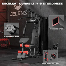 Load image into Gallery viewer, JELENS Home Gym, Multifunctional H11 Home Gym Equipment - (Black)