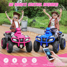 Load image into Gallery viewer, 2 Seater Ride on ATV for Big Kids, 4 Wheeler Quad Ride on Toy with 10AH Battery,2 * 80 W Motor, 4mph Max Speed, Pink