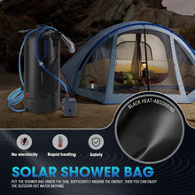 Load image into Gallery viewer, Teamaze Camping Shower,12L Portable Camp Shower Bag with Upgraded Screw Lid, Auto Pressure Pump, Solar Shower, Camping Shower Head for Beach Camping, Hiking, Traveling, Washing