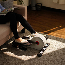 Load image into Gallery viewer, Sunny Health & Fitness Sitting Under Desk Pedal Exerciser Elliptical Machine - White