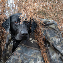 Load image into Gallery viewer, Momarsh Invisi Lab Dog Blind for Waterfowl Hunting | Adjustable Pet Blind for Dry or Wet Land Hunting & Training | Water Resistant Shell with Mesh Draining Bottom | Optifade Timber