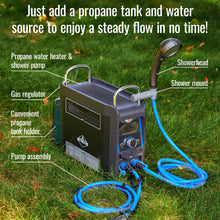 Load image into Gallery viewer, Hike Crew Propane Water Heater & Shower Pump, Portable Hot Water Camping