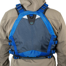 Load image into Gallery viewer, BLUESTORM Kinetic Fishing Life Jacket (PFD) | Fully Adjustable | Slim Back | Large Pockets | US Coast Guard Approved | for Kayaking, Fishing and More (DEEP Blue, Small/Medium)