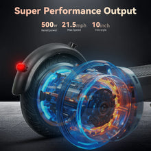 Load image into Gallery viewer, HEZZO 36v 500w Moped 10Inch 15Ah Electric Kick Scooter G30 EU US Warehouse 10Inch Foldable Mobility Escooter Front Suspension