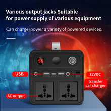 Load image into Gallery viewer, 180W 300W Portable Power Station 110V 220V Mobile Power Station Solar Power Generator Outdoor Emergency Power Bank For Camping
