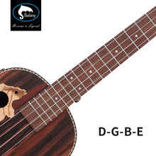 Load image into Gallery viewer, Batking Tenor Ukulele 26 Inch All Blackwood Acoustic Electirc Ukelele Kit with Truss Rod with EQ with Gig Bag,Strap, 26" Ukulele