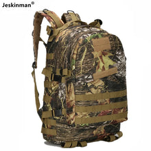 Load image into Gallery viewer, Waterproof Bionic Camouflage Hunting Fishing Backpack Wear Resistant Oxford Fabric 40L Multi-Functional Double Shoulder Bag