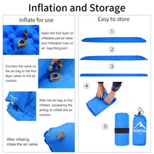 Load image into Gallery viewer, Widesea Camping Inflatable Mattress In Tent Folding Camp Bed Sleeping Pad Picnic Blanket Travel Air Mat Camping Equipment