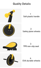 Load image into Gallery viewer, COLU KID® 4 into 1 Children Bicycle Tricycle Two Wheel Bike Baby Balance Bike Kids Scooter Baby Stroller for 1-6 Years Old