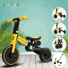 Load image into Gallery viewer, IMBABY Baby Tricycle 4 In 1 Foldable Baby Stroller Balance Bike Kick Scooter Children Portable Children's Stroller Walking Car