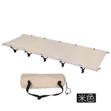 Load image into Gallery viewer, Outdoor Camping Portable Camping Cot Aluminum Alloy Foldable Sleeping Pad Camping Bed