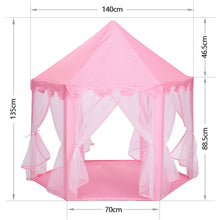 Load image into Gallery viewer, Girl's Castle Playhouse Outdoor Garden Kids Folding Beach Tent