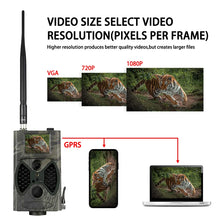 Load image into Gallery viewer, Outdoor 2G HC300M 1080P Cellular Trail Cameras Wild Trap Game Night Vision Hunting Security Wireless Waterproof Motion Activated