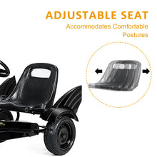 Load image into Gallery viewer, Go Kart Pedal Powered Kids Ride on Car 4 Wheel Racer Toy w/ Clutch & Hand Brake