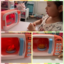 Load image into Gallery viewer, Kid's Kitchen Toys Simulation Microwave Oven Educational Toys