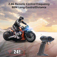 Load image into Gallery viewer, 1:10 Scale Simulation Remote Control Motorcycle Shock Absorb Tires Anti-Collision 60Mins Flight Time 80M Control Distance RC Toy