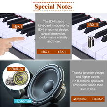 Load image into Gallery viewer, Costway BXII 88 Key Digital Piano MIDI Keyboard w/ Pedal & Bag Black MU70002BK