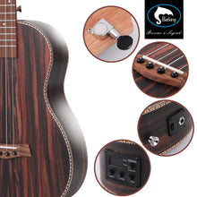 Load image into Gallery viewer, Batking Tenor Ukulele 26 Inch All Blackwood Acoustic Electirc Ukelele Kit with Truss Rod with EQ with Gig Bag,Strap, 26" Ukulele