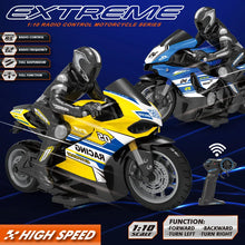 Load image into Gallery viewer, 1:10 Stunts Off-road Climbing Drift Flick RC Motorcycle