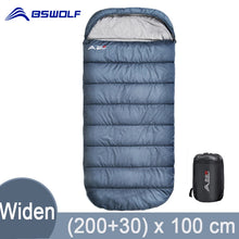 Load image into Gallery viewer, BSWolf Large Camping Sleeping bag lightweight 3 season loose widen bag long size for Adult rest Hiking fishing