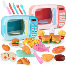Load image into Gallery viewer, Kid's Kitchen Toys Simulation Microwave Oven Educational Toys