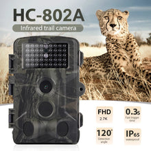 Load image into Gallery viewer, 2.7K 24MP Wireless Trail Camera Hunting Cameras HC802A Wildlife Surveillance Night Vision Tracking Photo Trap Cams