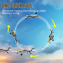 Load image into Gallery viewer, New P51 Mustang RC Plane 2.4G 4CH 6 Axis 410MM Wingspan Foam Fighter One Key Aerobatic RTF Aircraft Glider Toys Gifts