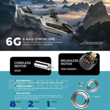 Load image into Gallery viewer, Wltoys K160 Rc Helicopter 2.4G 4 Channel 6-Axis Gyro Brushless Motor Remote Control Airplane EC-145 Simulation Aircraft Toys
