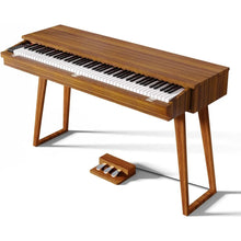 Load image into Gallery viewer, digital piano 88 keys weighted keyboard electric piano beginners stand full size upright pedal musical instrument SR-PH80 (wood)