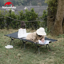 Load image into Gallery viewer, Naturehike Camping Bed Ultralight Sleeping Cot Outdoor Portable Folding Bed Removable Adjustable Telescopic Wide Single Folding