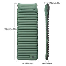 Load image into Gallery viewer, Inflatable Mattress with Pillow, Sleeping Pad, Splicing, Built-in Pump, Air Cushion, Ultralight, Thicken, Outdoor, Camping, Trav