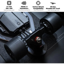 Load image into Gallery viewer, MEEPO V5 Electric Skateboard with Remote, Top Speed of 29 Mph, Smooth Braking, Easy Carry Handle Design,