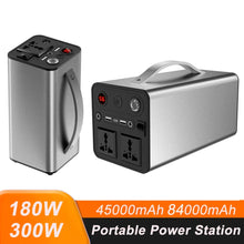Load image into Gallery viewer, 180W 300W Portable Power Station 110V 220V Mobile Power Station Solar Power Generator Outdoor Emergency Power Bank For Camping