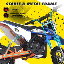 Load image into Gallery viewer, Electric Bike36V 650W Kids Off-Road Motocross Ultra Powerful Motorcycle, with 17MPH MAX Speed,Dual Suspension E BIKE