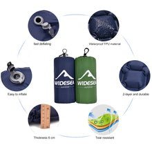 Load image into Gallery viewer, Widesea Camping Double Air Mattress Outdoor Sleeping Pad Bed Ultralight Folding Travel Inflatable Mat Cushion Moistureproof