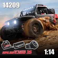 Load image into Gallery viewer, MJX 14209 Hypergo 1/14 V2.0 Rc Remote Control Car 3S/2S Battery 4WD Off-road Racing RC Truck 2.4G Brushless Drift Car Electric
