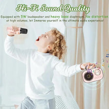 Load image into Gallery viewer, Wireless Speaker Mini Karaoke Machine Mini Karaoke Machine With Microphone Rechargeable Dual Mic Connection Audio Home Speaker
