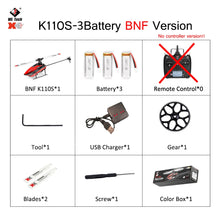 Load image into Gallery viewer, WLtoys XK K110 Upgrade K110S Radio Contorl Drone 2.4G 6CH 3D 6G System Brushless Motor RC Quadcopter Remote Control Airplane