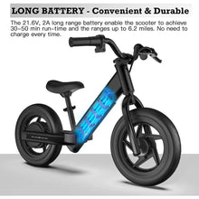 Load image into Gallery viewer, Electric Bike for Kids, 12 Inch Electric Balance Bike for Kids Ages 2-5, 24v 150w Boys & Girls E Bike with Adjustable Seat