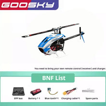 Load image into Gallery viewer, Goosky New S1 BNF 6CH 3D Stunt Double Brushless Motor Direct Drive Motor Flybarless Direct-drive RC Helicopter Adult Toys Gifts
